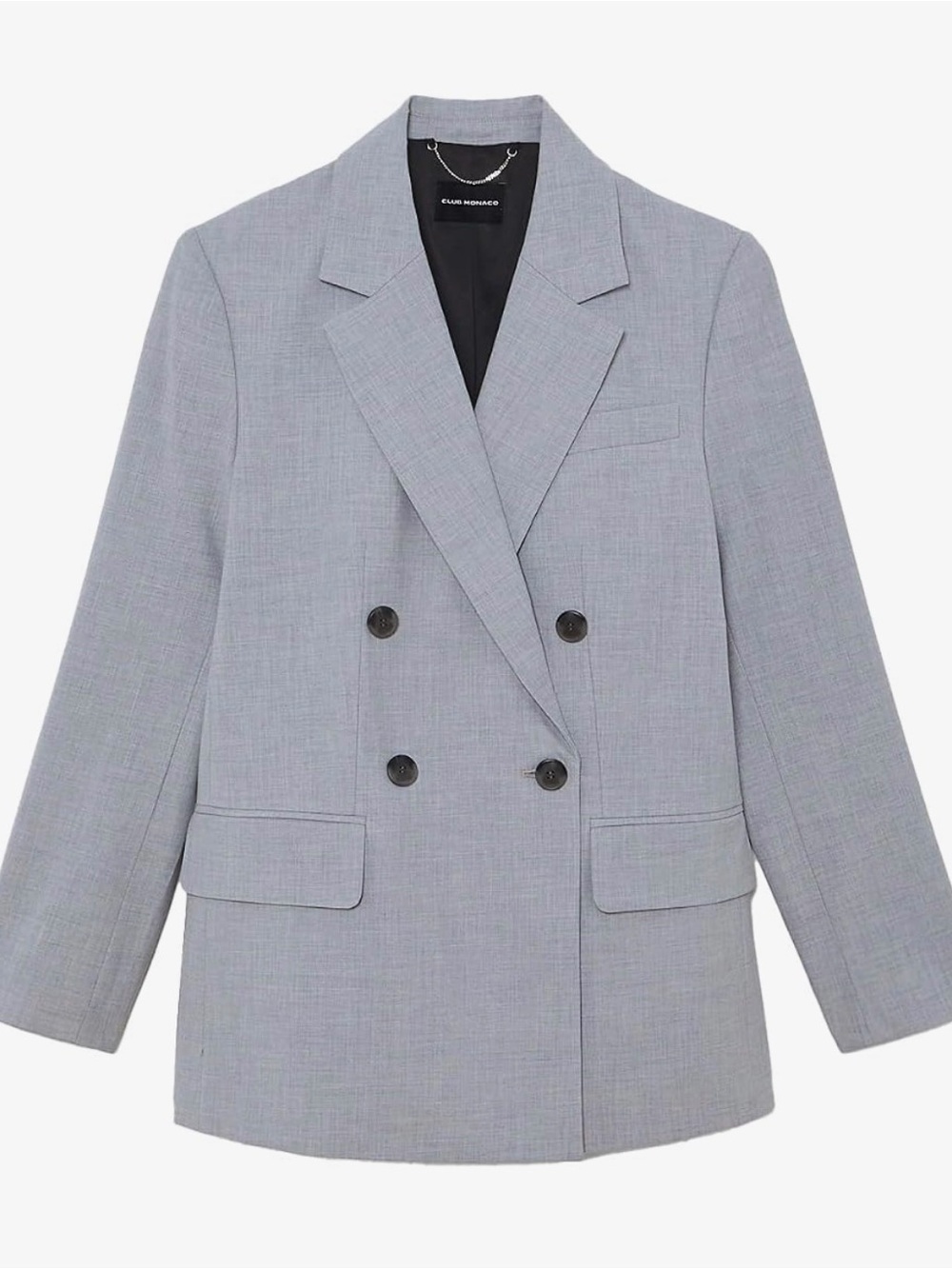 Club Monaco Relaxed Double-Breasted Wool Blazer, size XL